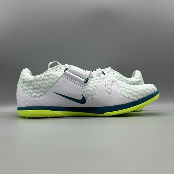 Nike Zoom High Jump HJ Elite White Green Track Shoe FZ9636 100 Men Size 10 NEW - Picture 7 of 10